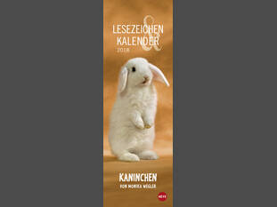 Lesezeichen &amp; Kalender Kaninchen 2018
